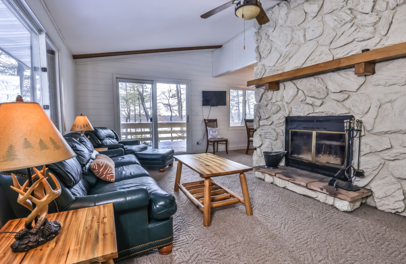 Rental living room at Hiller Vacation Homes.