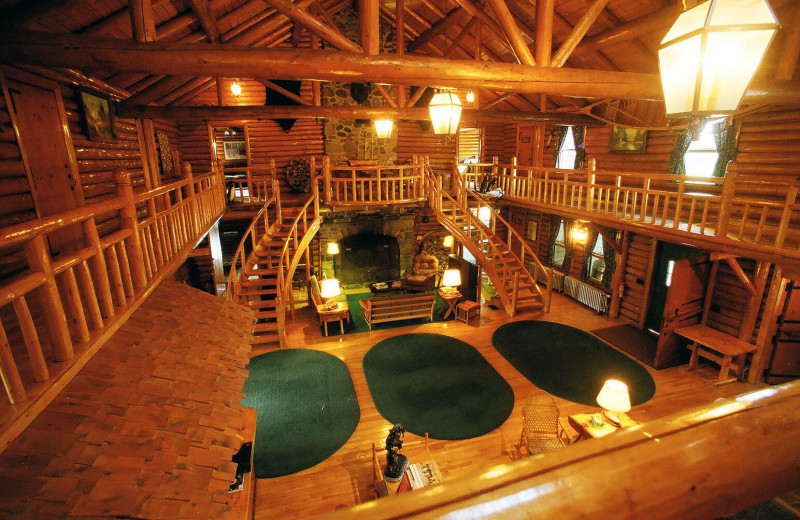 Lodge interior at Unity College Sky Lodge.