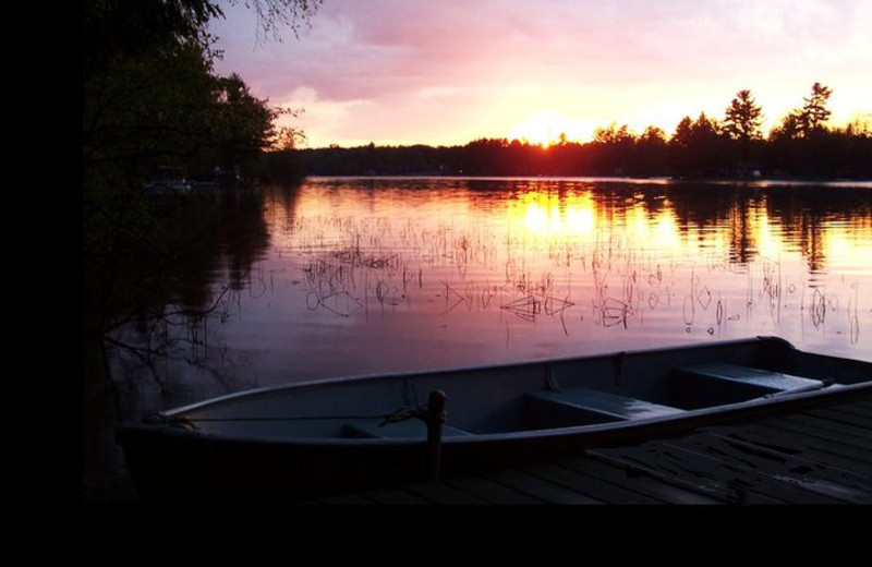Beautiful sunset at Holiday Acres Resort.