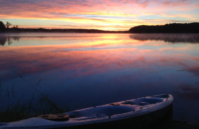 Sunset at Five Lakes Resort.