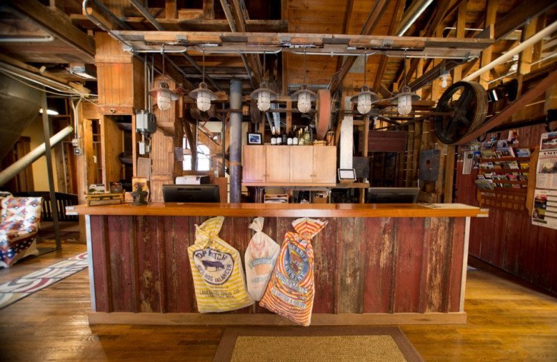 Front Desk at Stone Mill Hotel and Suites.