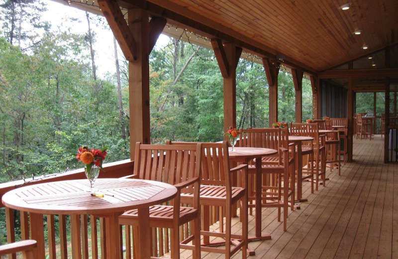 Event porch at Sautee Resorts.