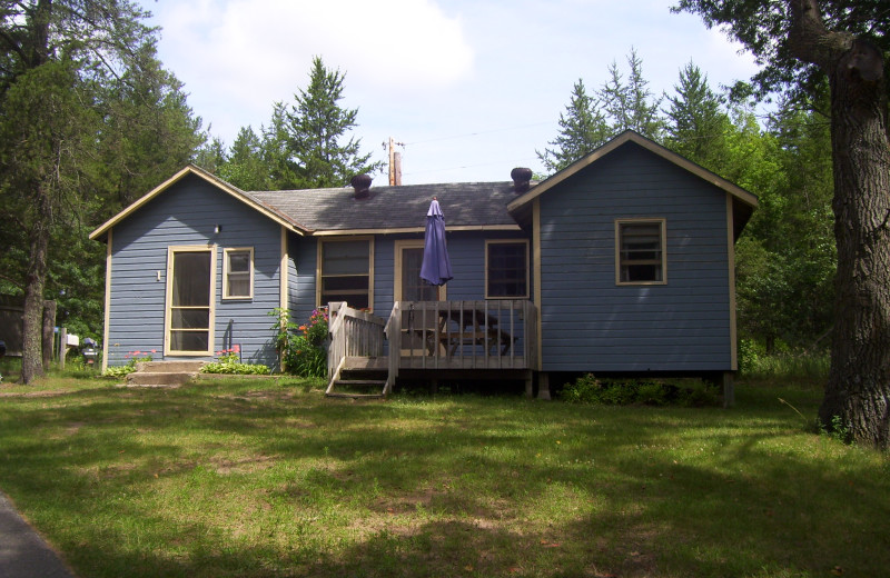 Cabin exterior at Shady Hollow Resort and Campground.