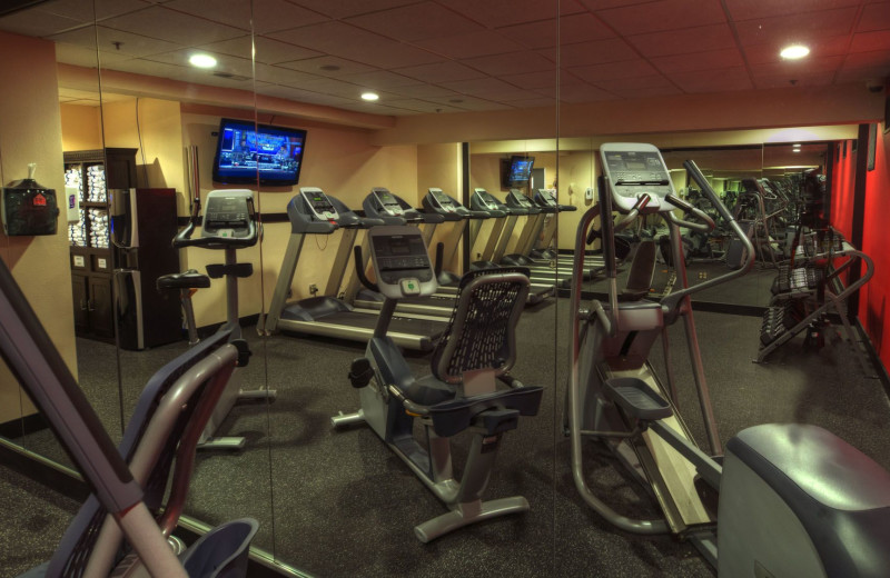 Fitness room at Virginian Suites Arlington.