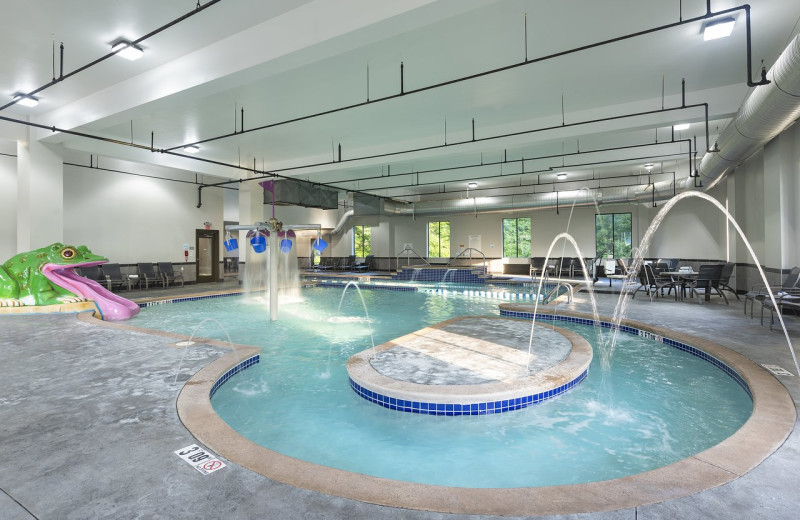 Indoor pool at Holiday Inn Express 