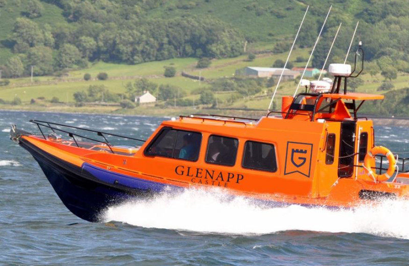 Boating at Glenapp Castle.