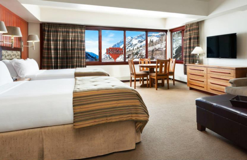 Guest room at Alta's Rustler Lodge.
