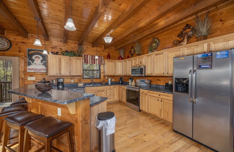 Kitchen at American Patriot Getaways - King of the Mountain.