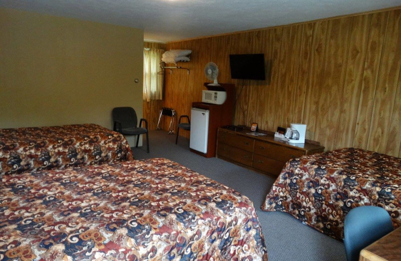 Guest room at Buckhorn Resort.