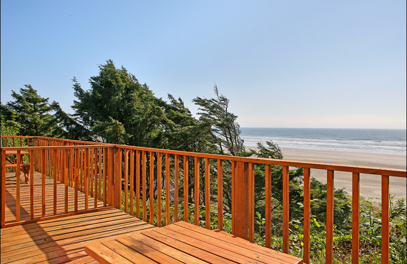 Beach view at Ocean Crest Resort.