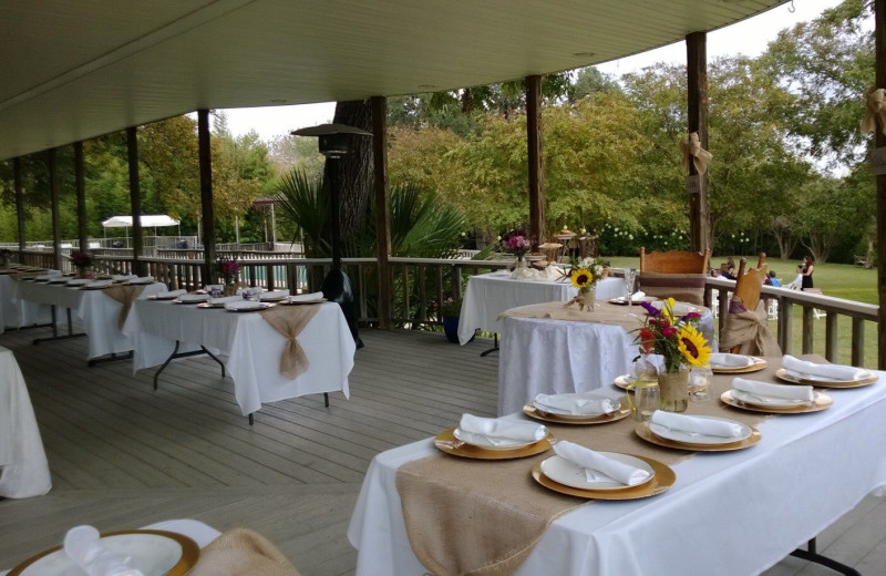 Wedding dinner at Haven River Inn.