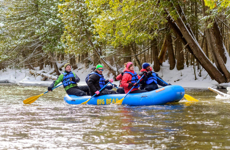 Rafting at Northwoods Lodge.