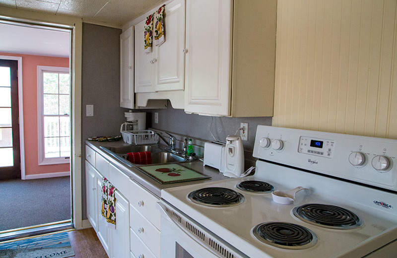 Cottage kitchen at Oceanic Motel Ocean City.