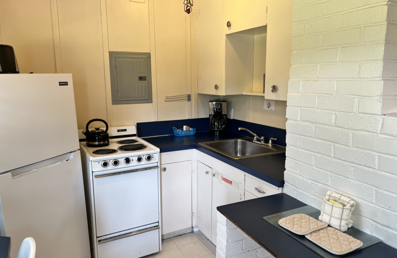 Guest kitchen at Lighthouse Oceanfront Resort.