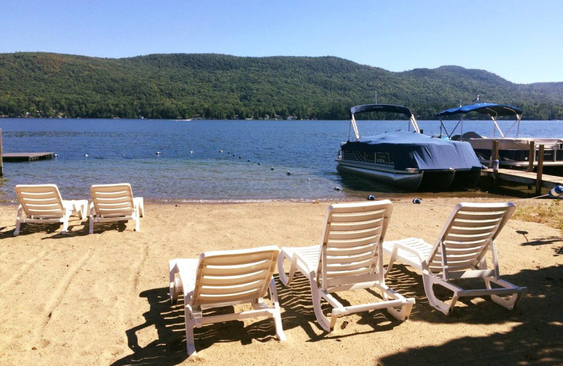 Beach at The Quarters at Lake George.