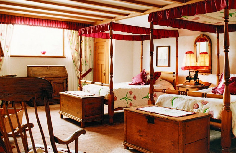 Guest bedroom at Hotel du Lac Carling Resort.