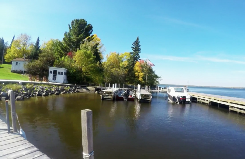 Docks at Birchwood Resort.