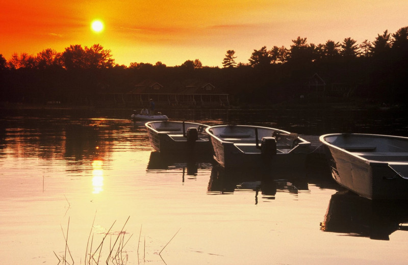 Sunset at Bayview Wildwood Resort.