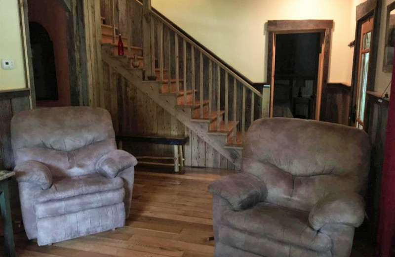 Cottage chairs at Greenbrier River Retreat.