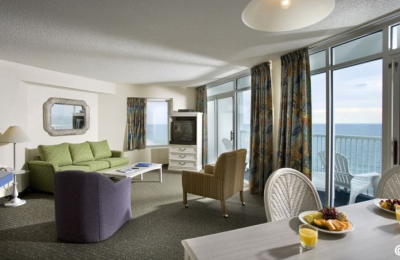 Guest living room at Sea Watch Resort.
