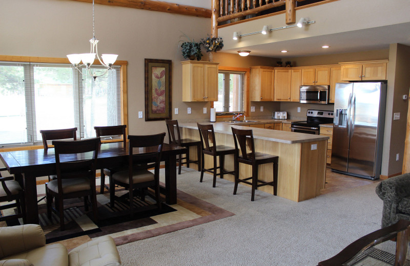 Guest kitchen at Big Sandy Lodge & Resort.