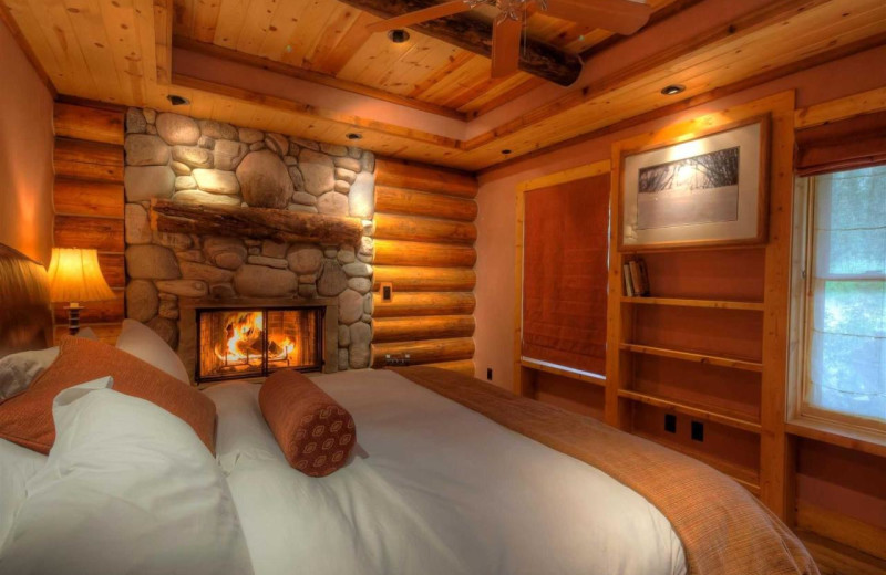 Guest room at Rainbow Ranch Lodge.