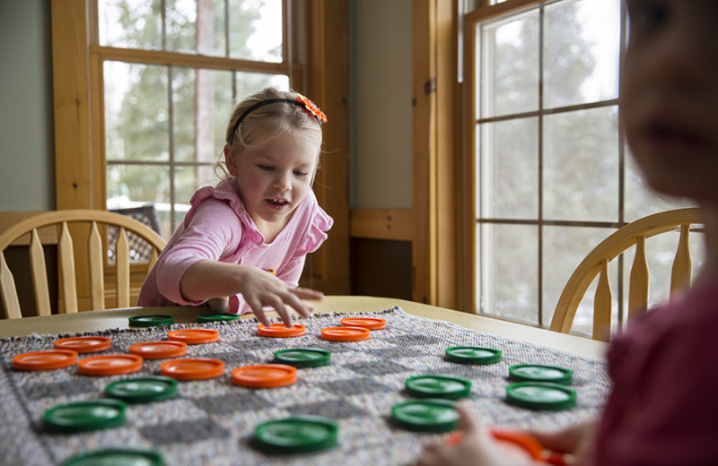 family game time at Skyport Lodge