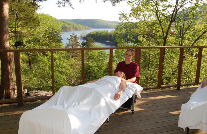 Spa services at Beaver Lakefront Cabins.