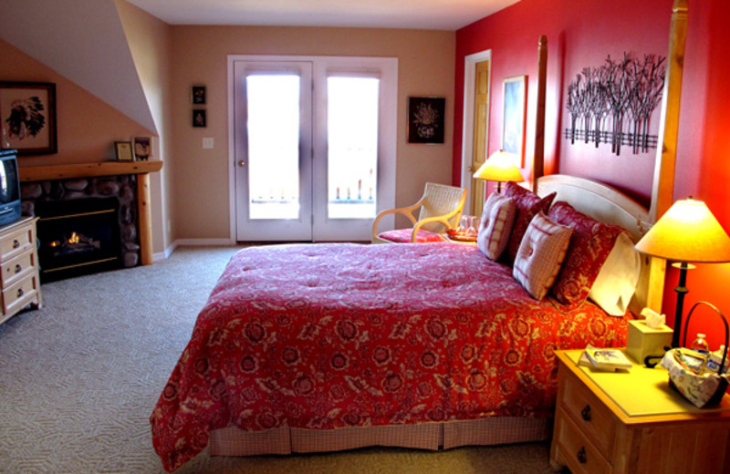 Guest room at Blue Heron Inn.