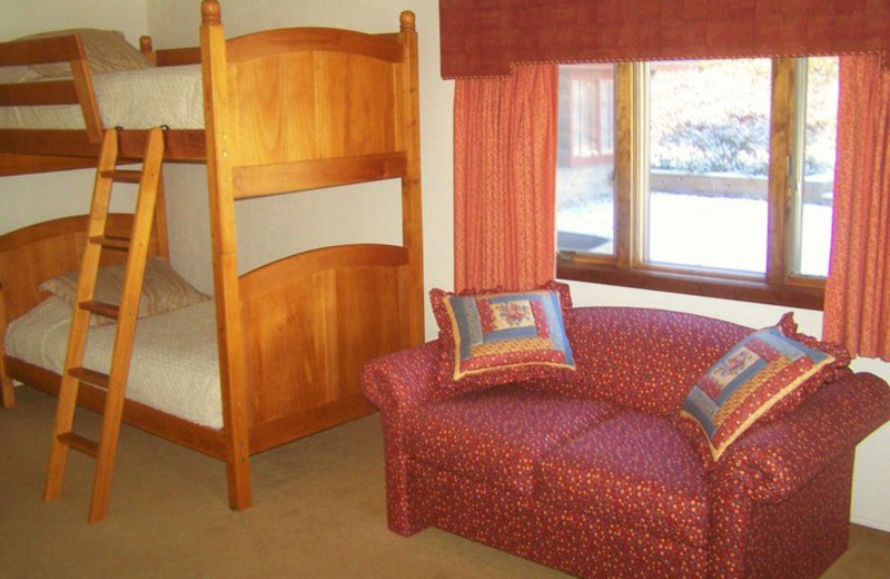 Bunk beds at Basswood Country Resort.