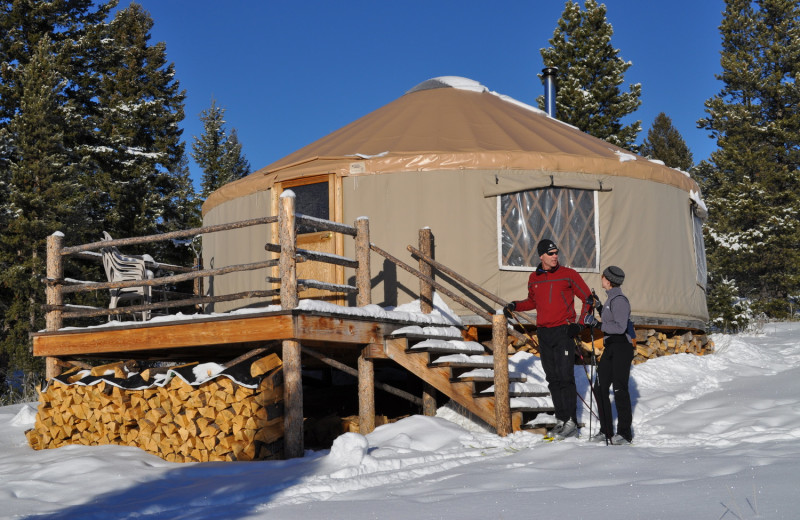 Yurt at Homestake Lodge.