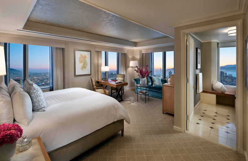Guest room at Mandarin Oriental.