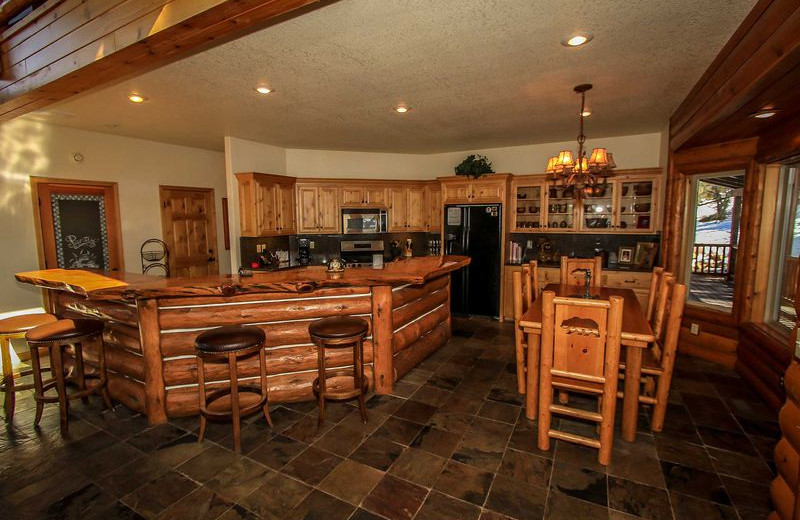 Rental kitchen at Big Bear Vacations.