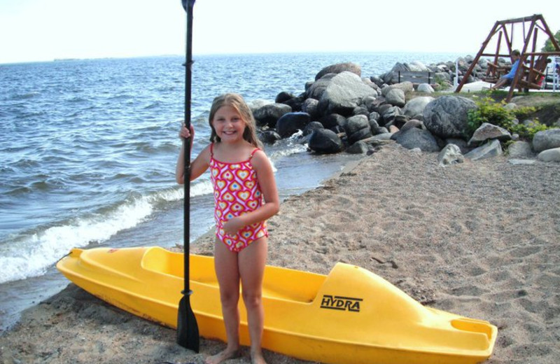 Kayaking at Anderson's Northland Lodge.