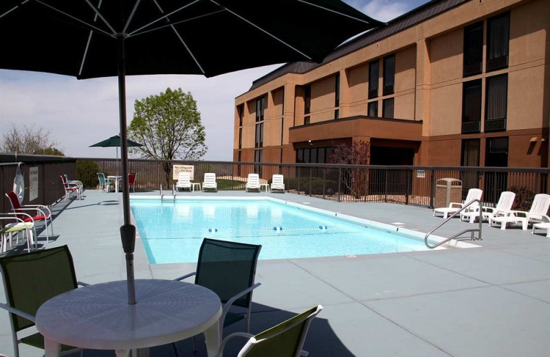 Outdoor pool at Hampton Inn Rolla.