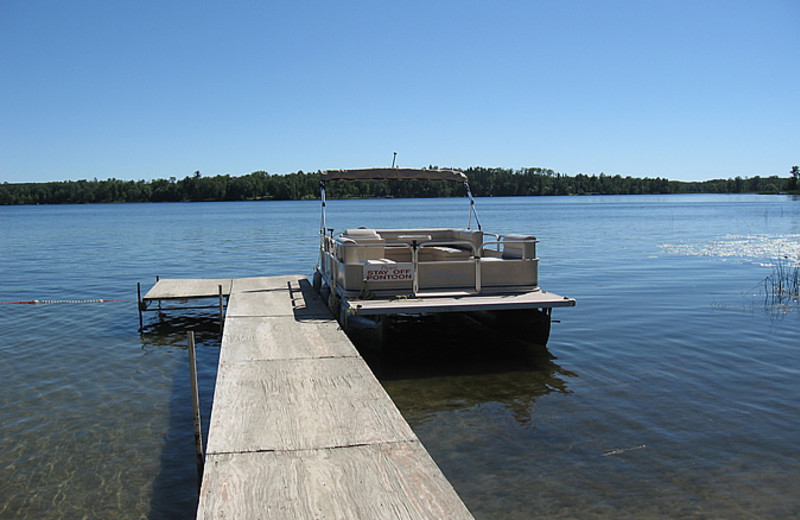 The dock at Little Norway Resort.