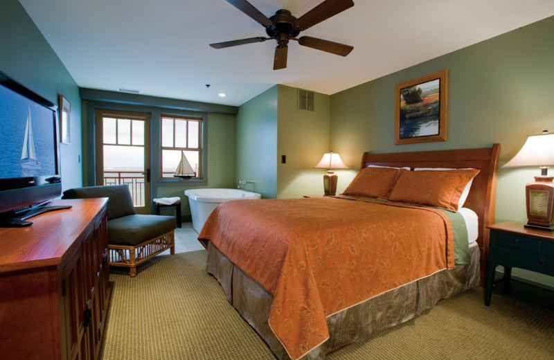 Guest room at Tamarack Lodge.