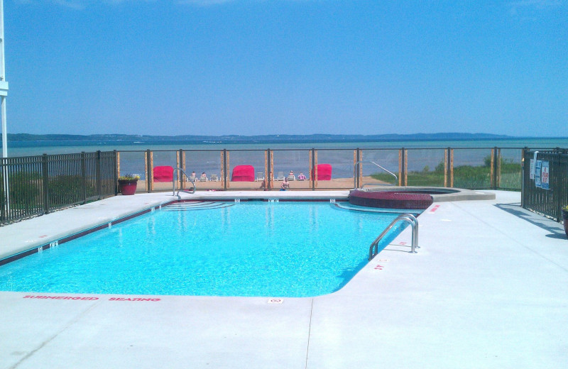 Outdoor pool at The Cherry Tree Inn & Suites.