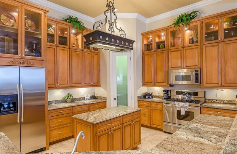 Rental kitchen at Luxury Reunion Rentals.