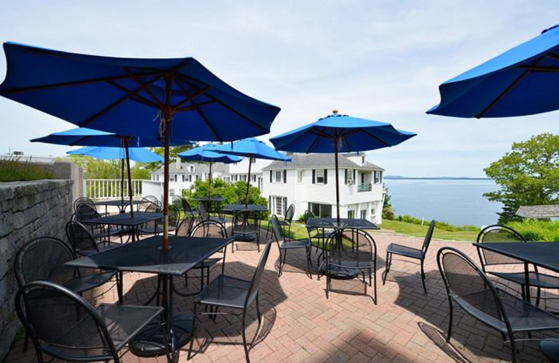 Breakfast on the veranda at Atlantic Oceanside Hotel.