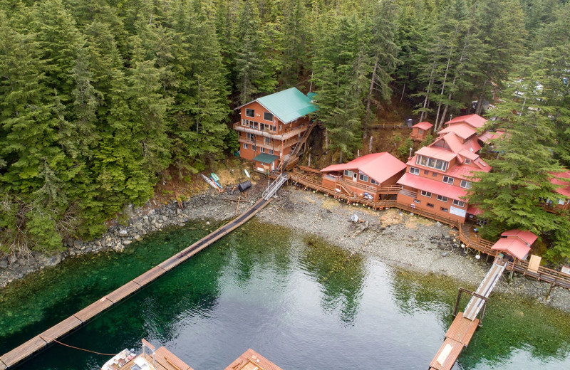 Exterior view of Elfin Cove Resort.