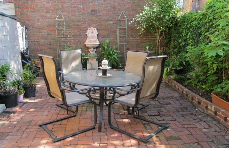 Patio at Dickert House.