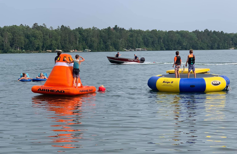 Lake at Straight Pines Resort.