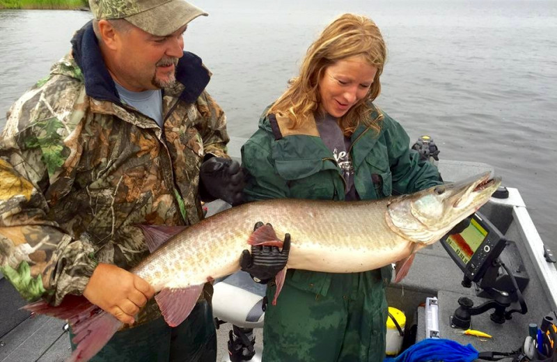 Fishing at Pipestone Point Resort.