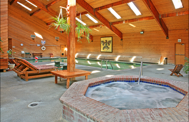 Indoor pool at Ocean Crest Resort.