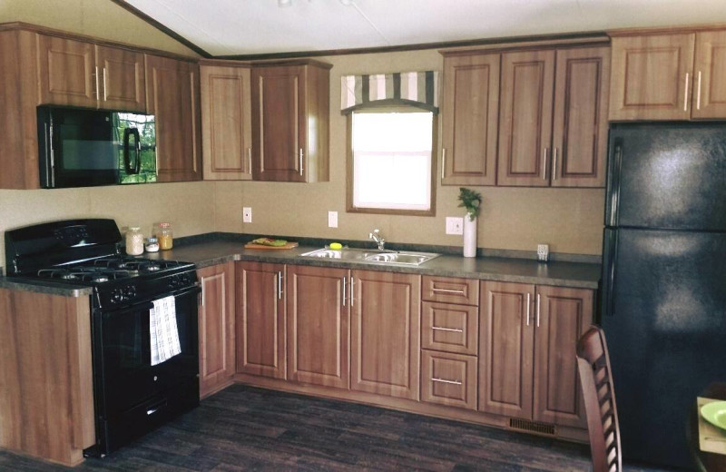 Guest kitchen at Great Blue Resorts- Bellmere Winds Resort.