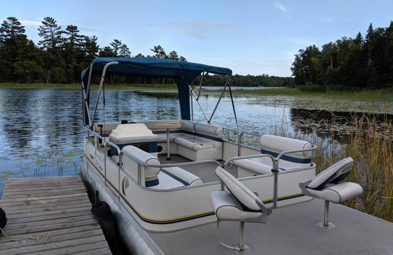 Pontoon at Little Norway Resort.