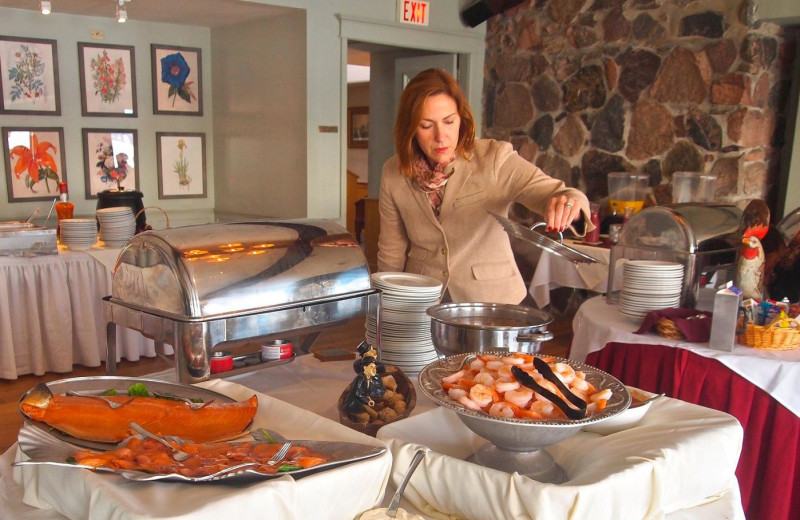 Dining at Elmhirst's Resort.