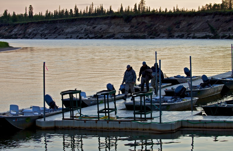 Dock at Alagnak Lodge.