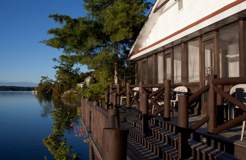 Patio at Severn Lodge.